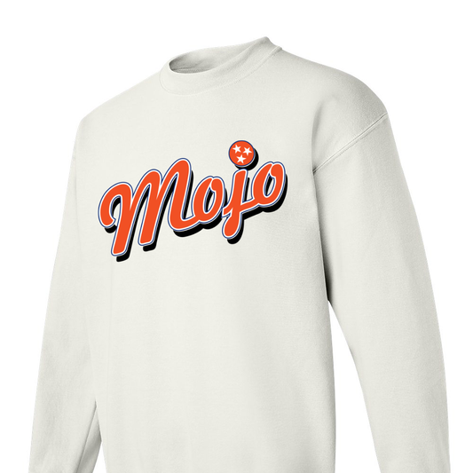 MOJO cursive logo crew