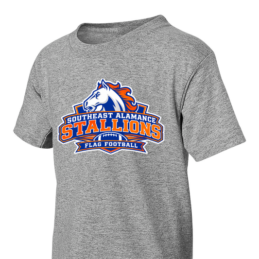 SE Flag Football stallion tshirt