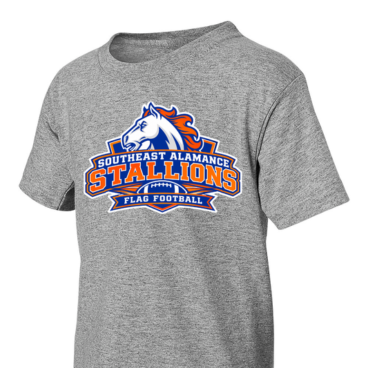 SE Flag Football stallion youth tshirt