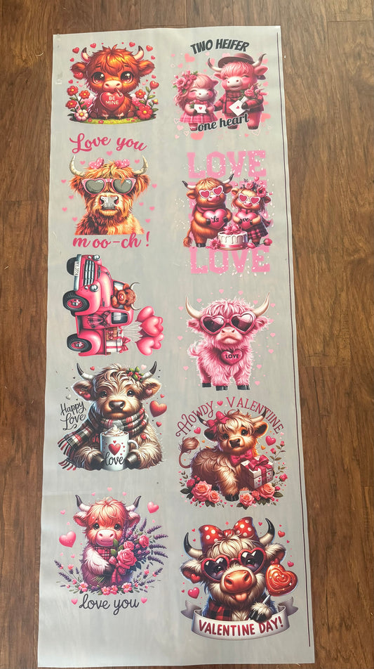 Valentine Heifer Gang Sheet