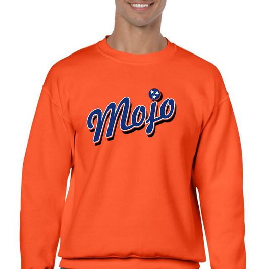 MOJO cursive logo crew