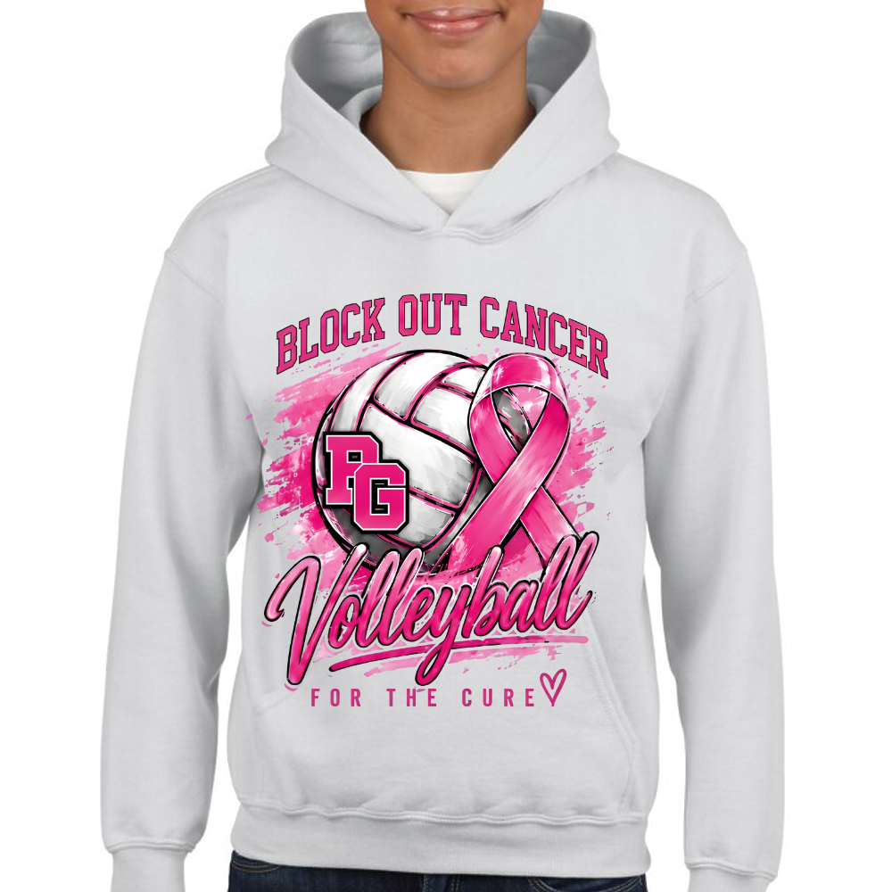 Providence Grove Volleyball Pink Out youth hoodie