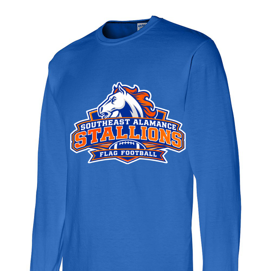 SE Flag Football stallion long sleeve shirt
