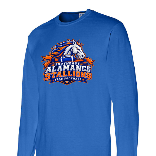 SE Flag Football stallion long sleeve shirt