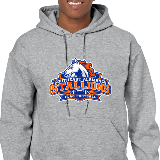 SE Flag Football stallion hoodie